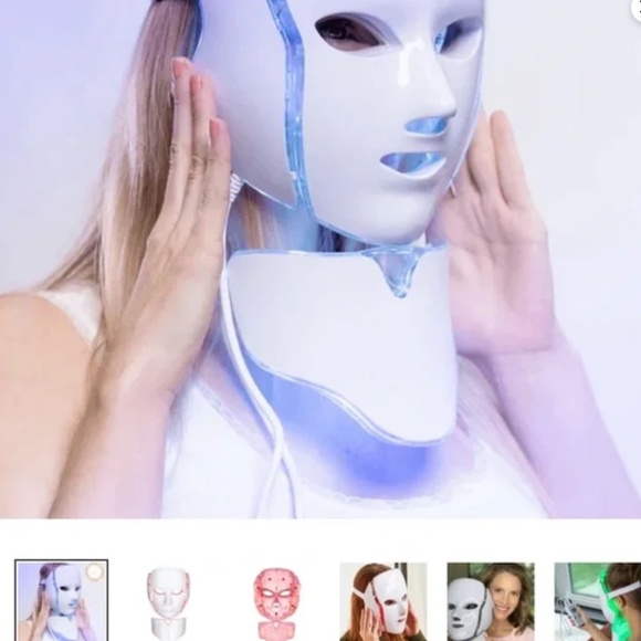 LED Lights Anti-aging Skin Clearing Face & Neck Mask for Skin Care Wrinkles - Picture 12 of 16